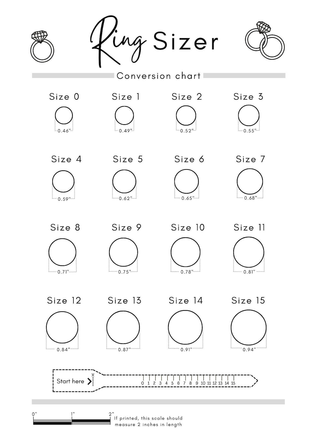 Kay Jewelers Ring Ring Size Guide Printable Ring Sizer Kay Jewelers Build A Ring Printable Ring