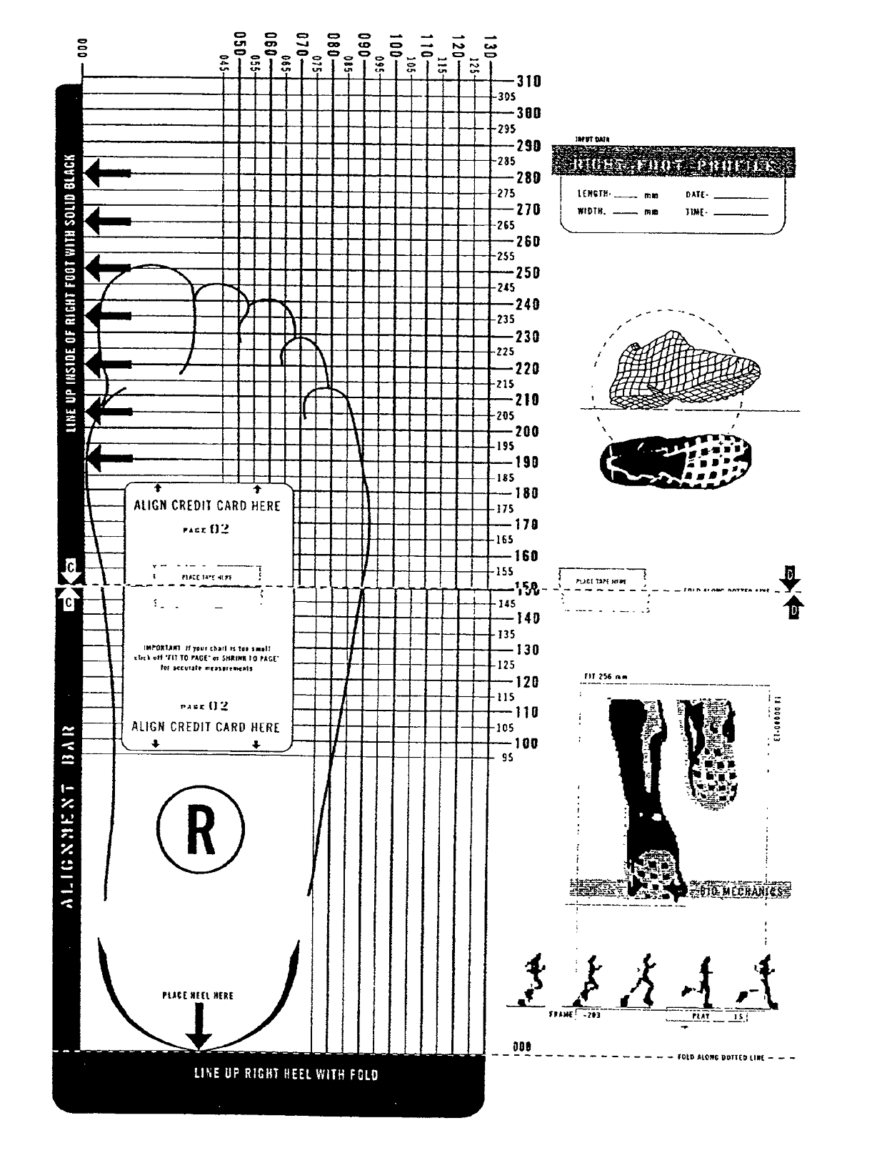 Printable Child Foot Size Chart Printable Child Foot Size Chart