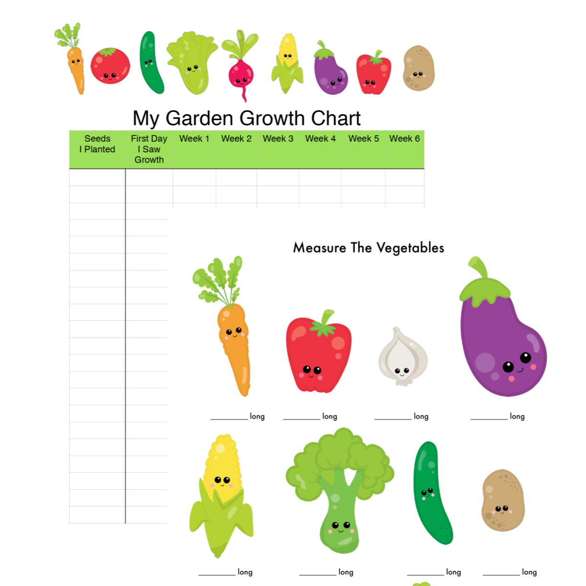 Kids Printable Label My Seed Chart Kids Printable Label My Seed Chart