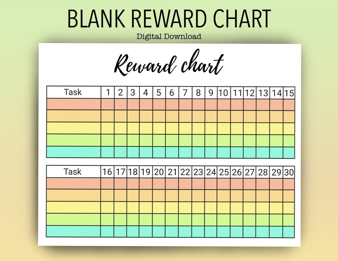 Simple Reward Chart Printable
