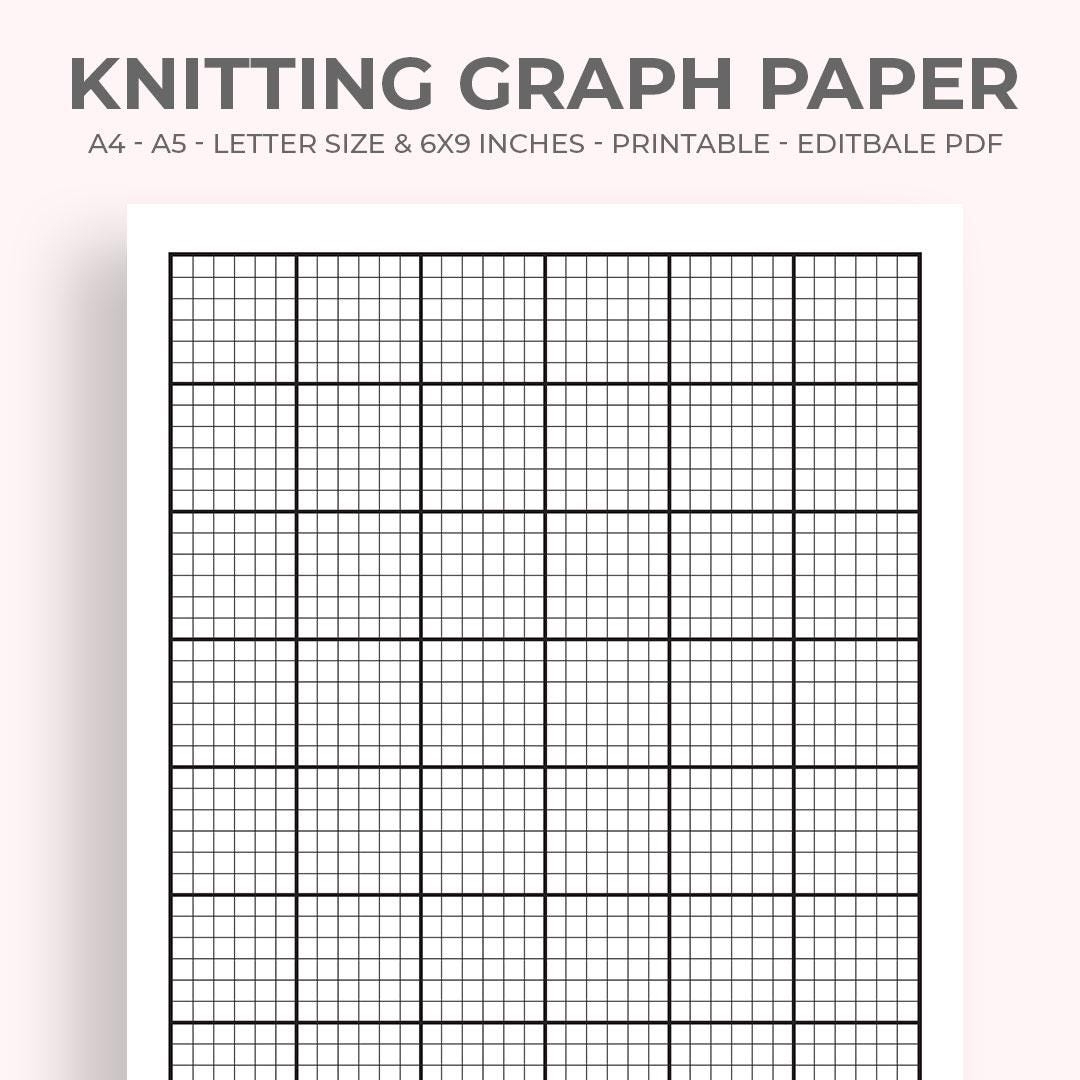 Knitting Graph Paper Etsy Knitting Graph Paper Etsy