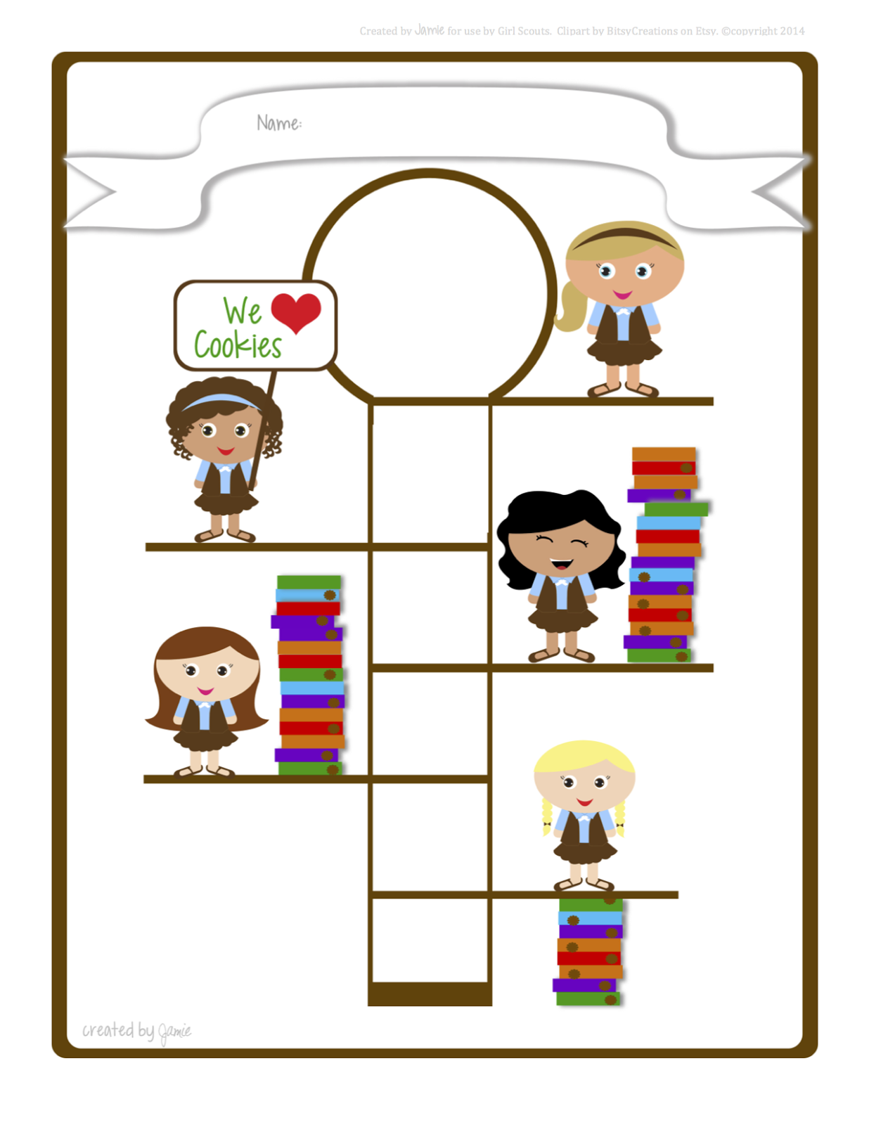 Printable Girl Scout Sales Goal Chart Printable Girl Scout Sales Goal Chart