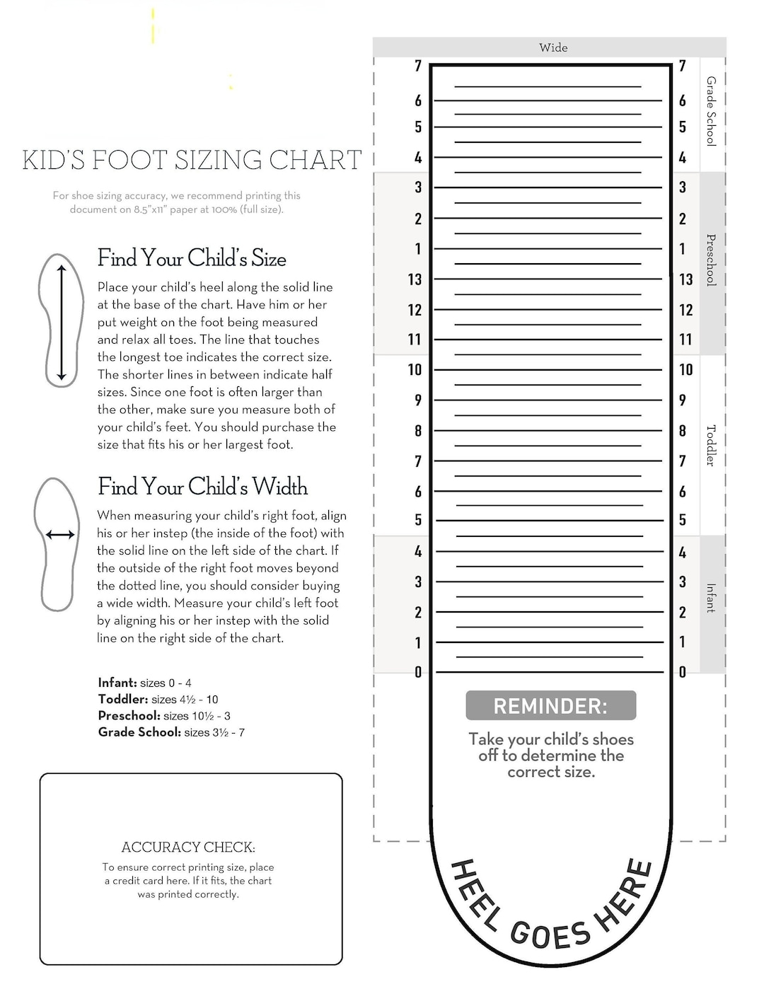 Nike Shoe Size Chart Womens In Youth Nike Printable Shoe Nike Child Shoe Size Chart Nike Children 039 s