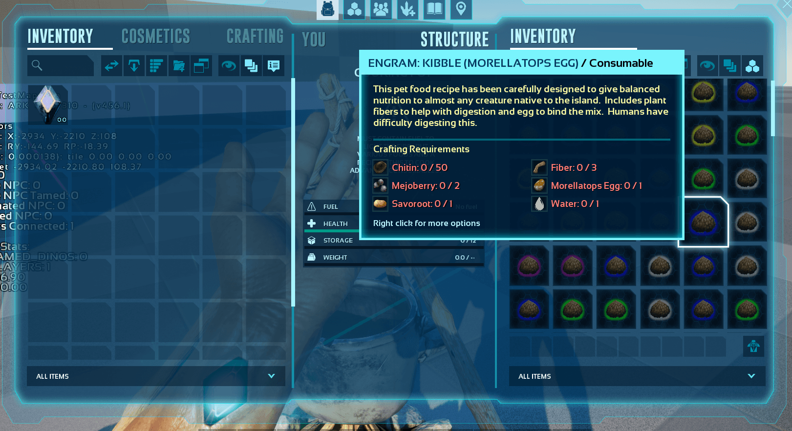 Printable Kibble Chart Ark