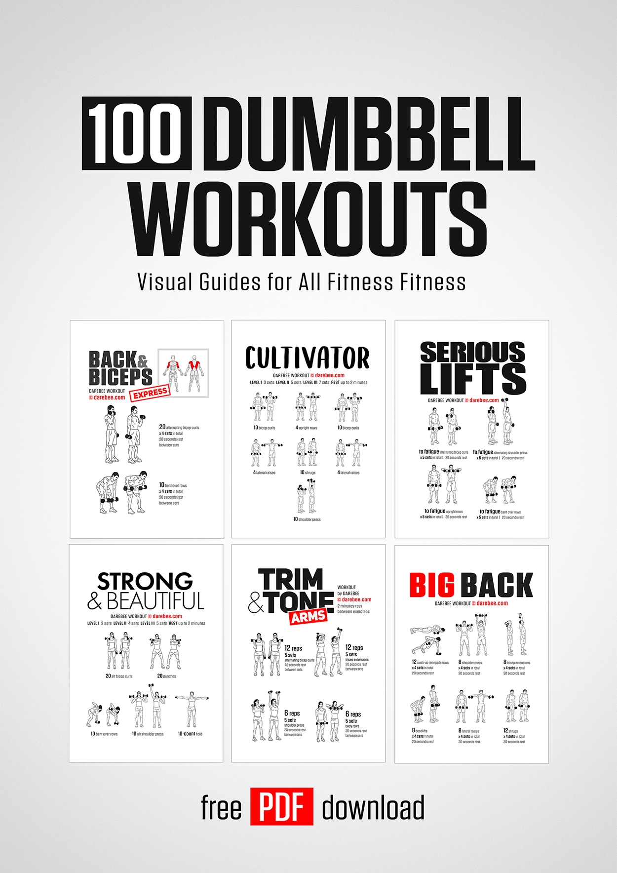 Pdf Printable Arm Workouts With Dumbbells Printable Dumbbell Workouts Pdf Dumbbell Workout Chart Pdf Full