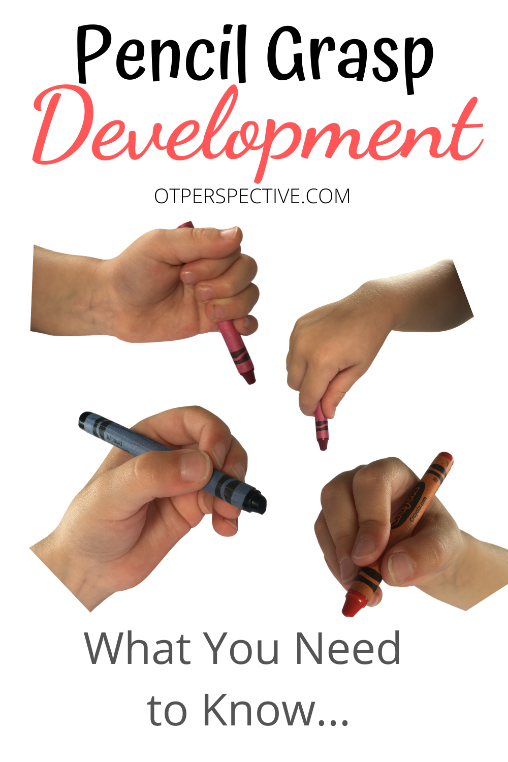 Pencil Grasp Development Chart Printable