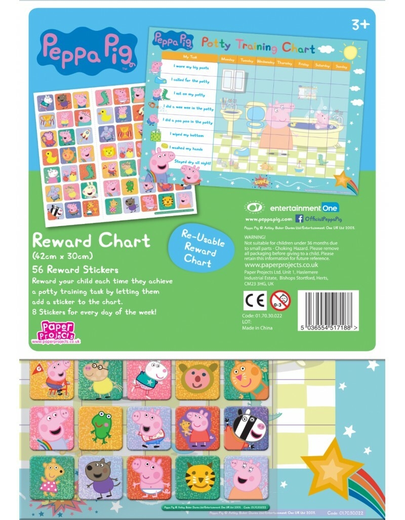 Peppa Pig Potty Toilet Training Reward Chart With 56 Stickers Official Product 5036554517188 EBay Peppa Pig Potty Toilet Training Reward Chart With 56 Stickers Official Product 5036554517188 EBay