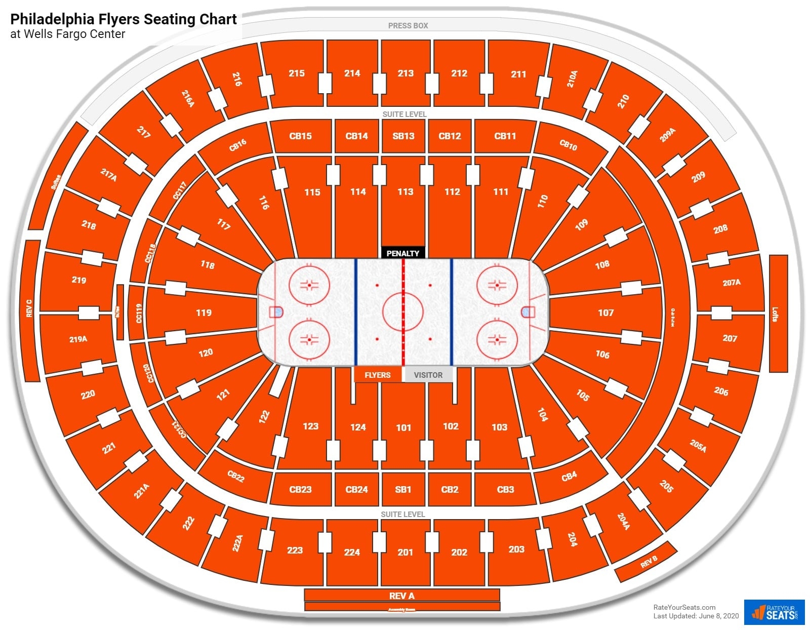 Philadelphia Flyers Seating Chart RateYourSeats Philadelphia Flyers Seating Chart RateYourSeats