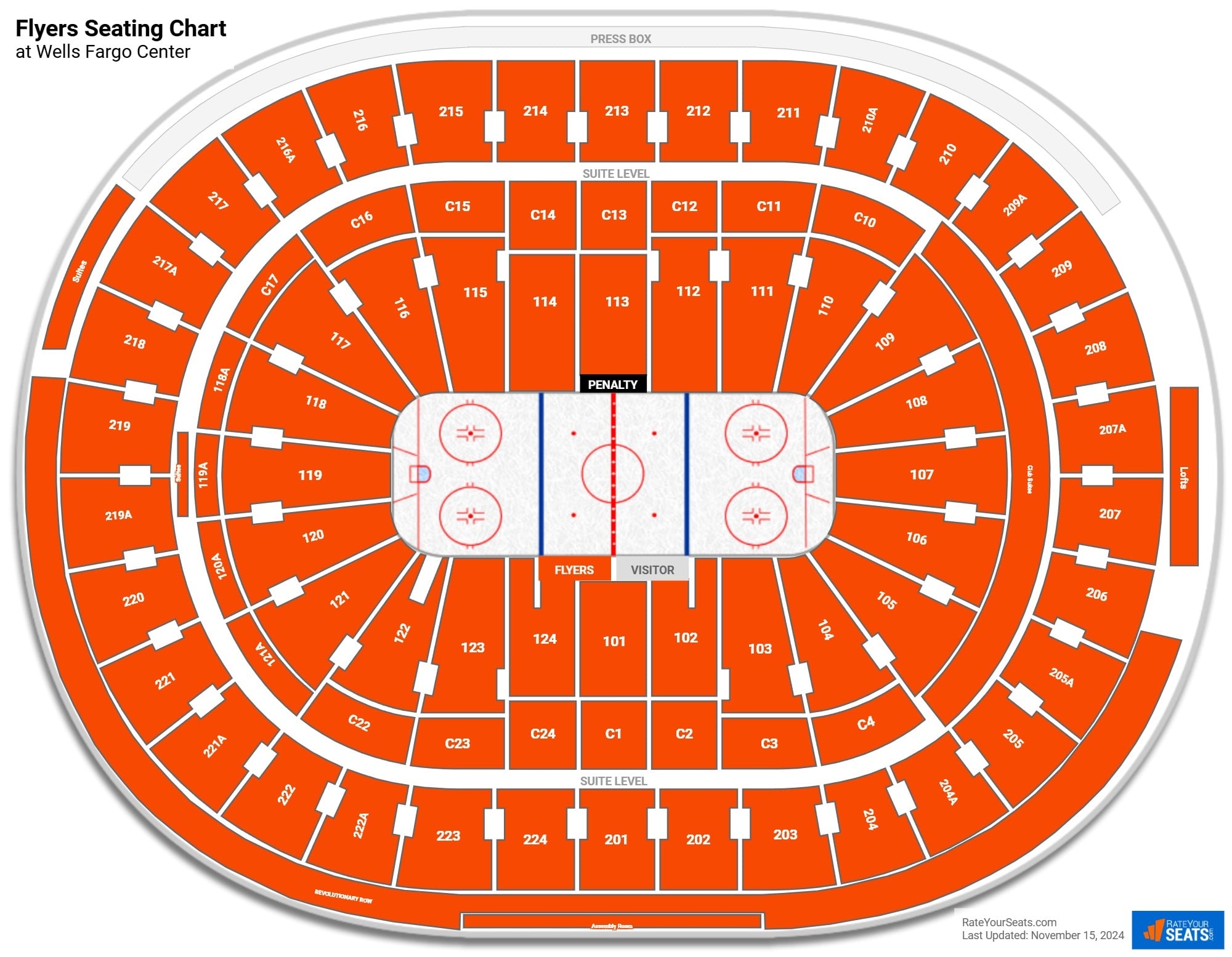 Philadelphia Flyers Seating Chart RateYourSeats Philadelphia Flyers Seating Chart RateYourSeats