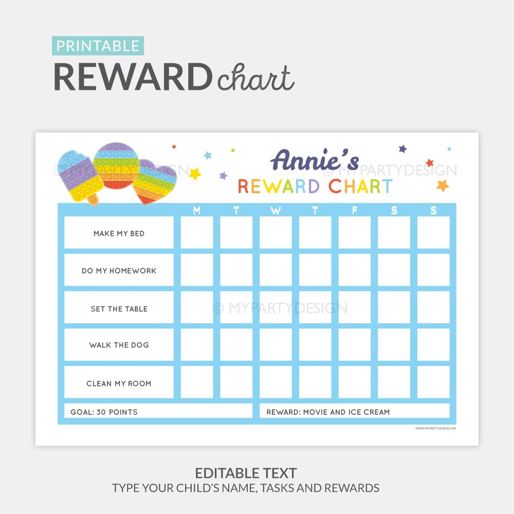 Downloadable Free Printable Reward Charts