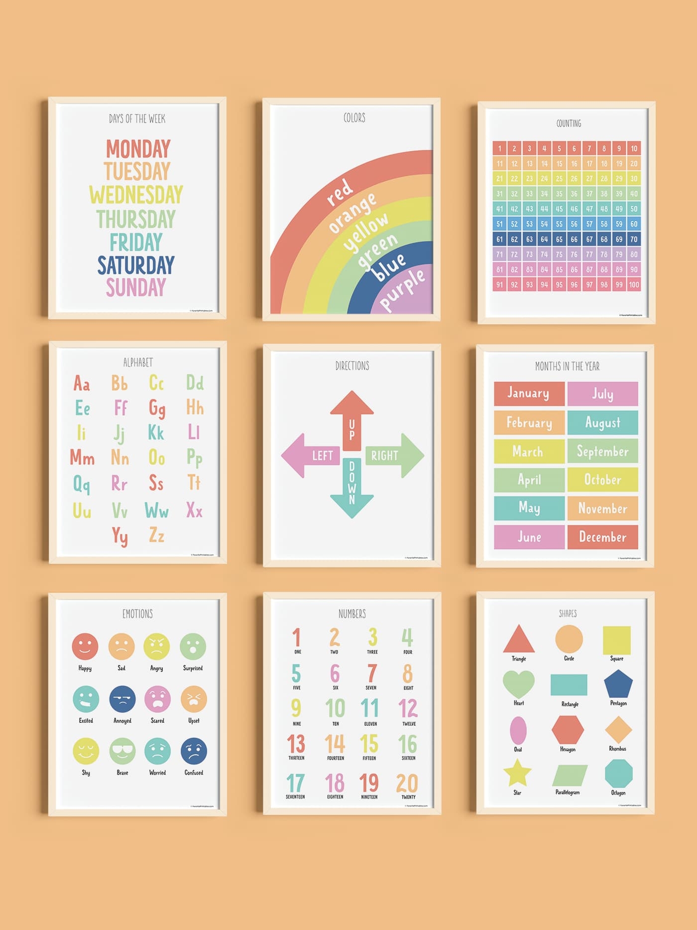 Preschool Learning Charts Educational Posters For Kids Alphabet Numbers Emotions Learning Charts Toddler Learning Posters Preschool Learning Charts Educational Posters For Kids Alphabet Numbers Emotions Learning Charts Toddler Learning Posters