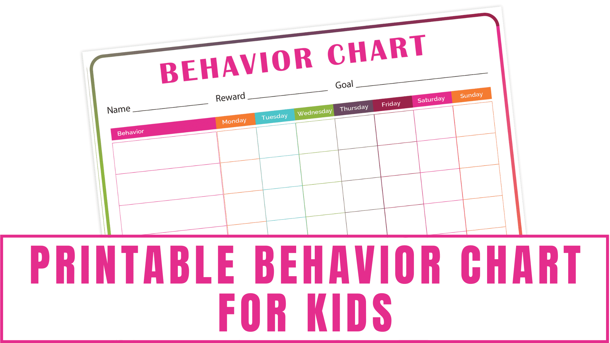 Free Printable Behaviour Sticker Charts Free Printable Behaviour Sticker Charts