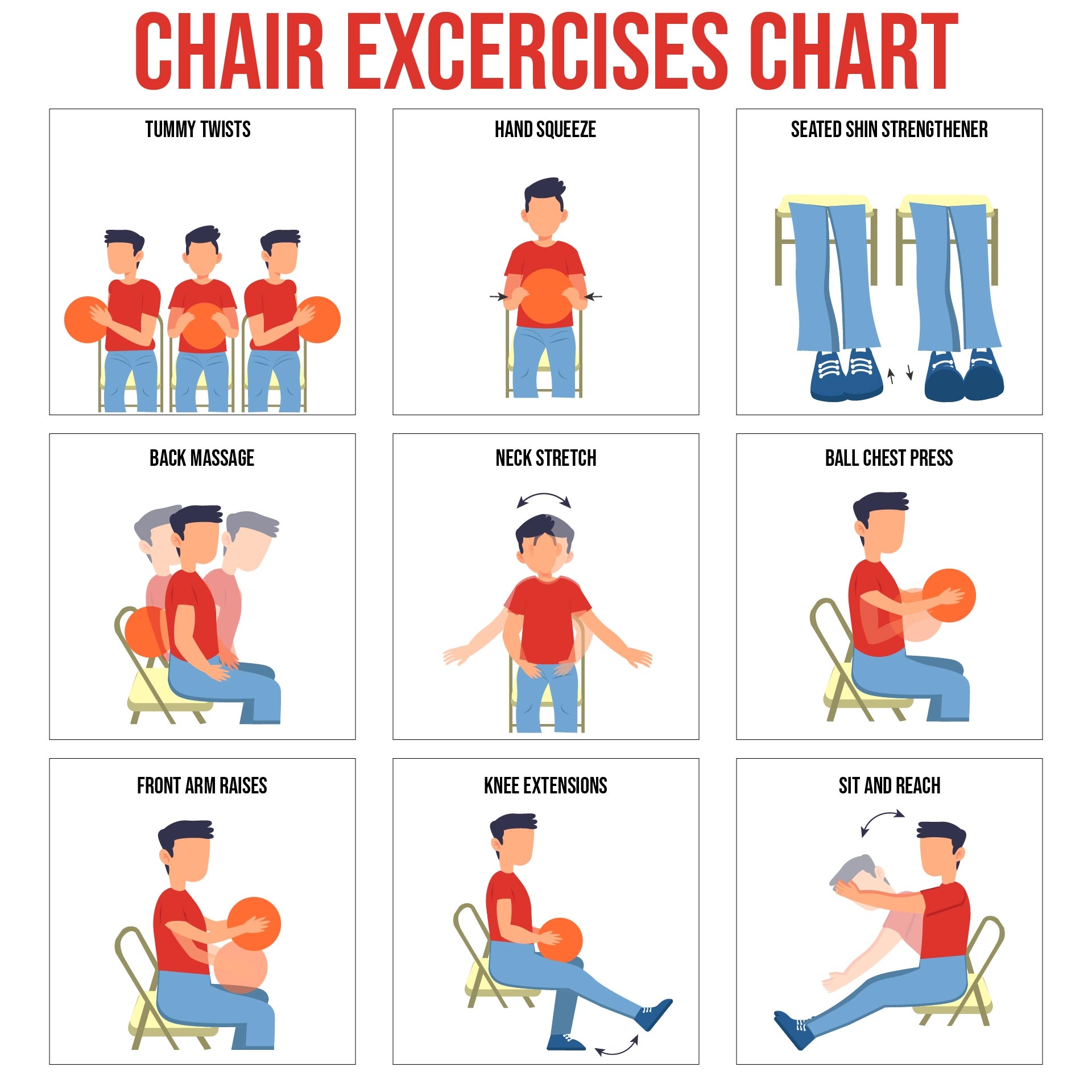 Printable Chair Exercises 10 Minute Exercise For Elderly Weight Loss Aerobic Chair Exercises For Seniors Weight
