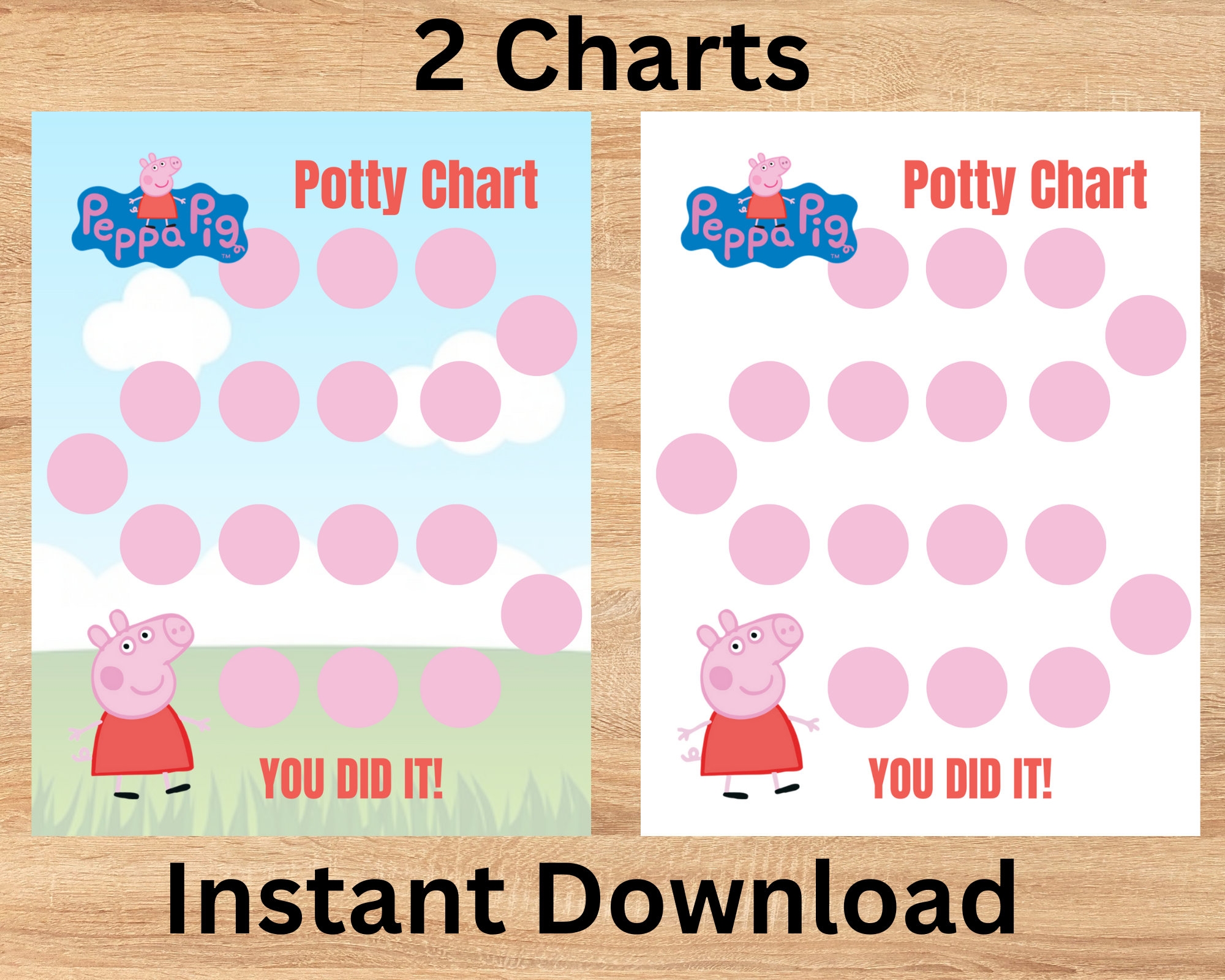 Printable Peppa Pig Potty Chart Peppa Pig Reward Chart Instant Download Etsy Printable Peppa Pig Potty Chart Peppa Pig Reward Chart Instant Download Etsy