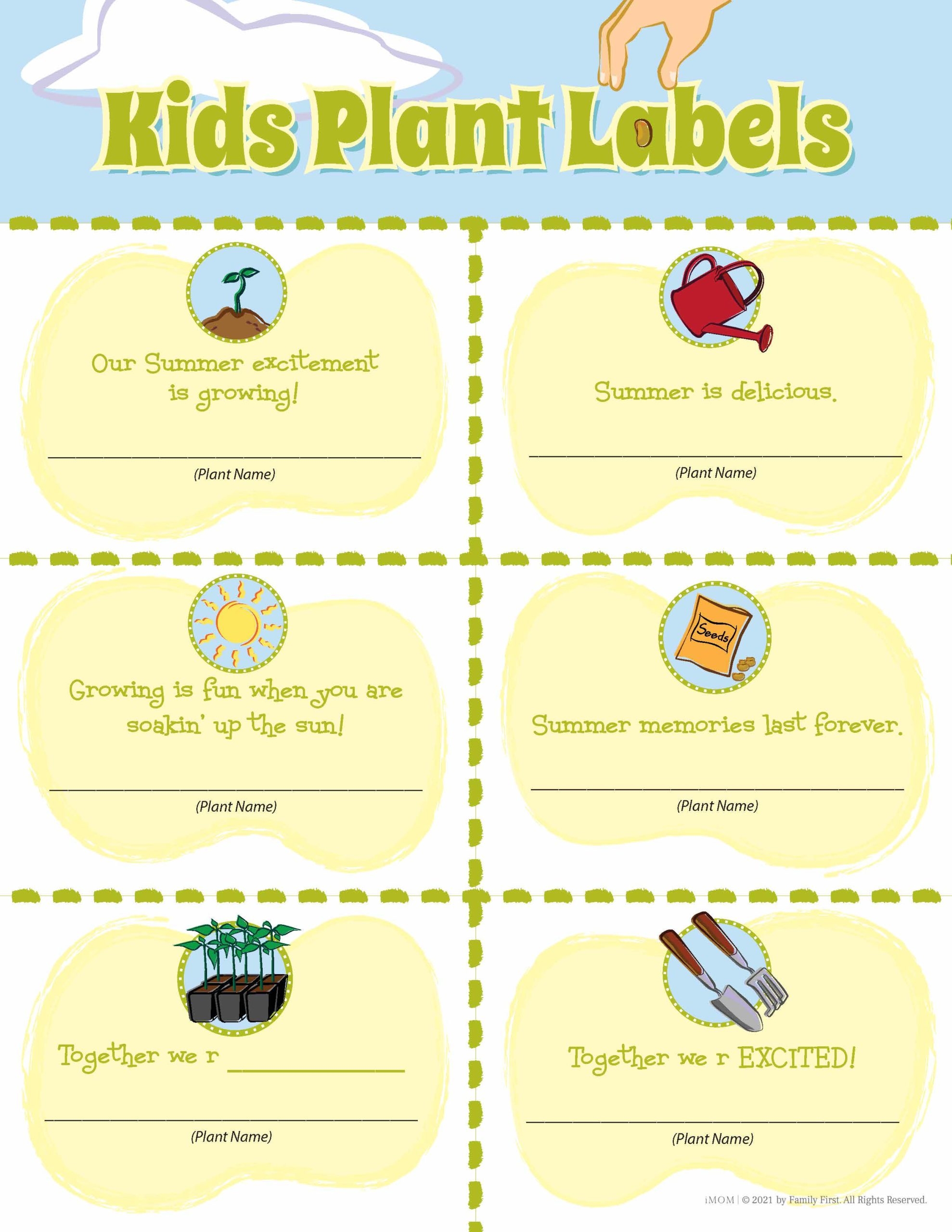 Printable Plant Labels For Kids IMOM Printable Plant Labels For Kids IMOM