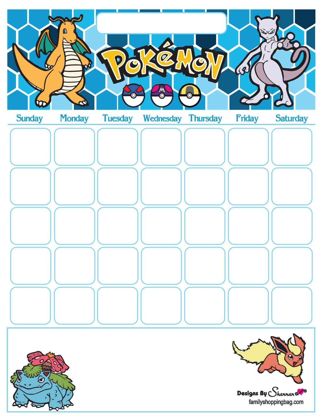 Printable Pokemon Reward Chart Free Printable Charts