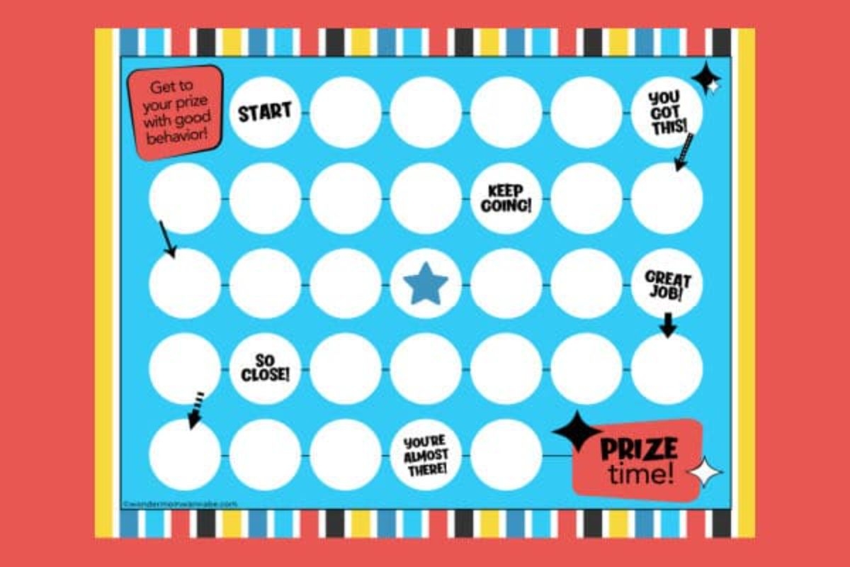 Printable Reward Chart For Kids Printable Reward Chart For Kids