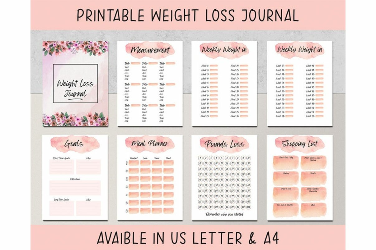 Weight Loss Goal Tracker Printable