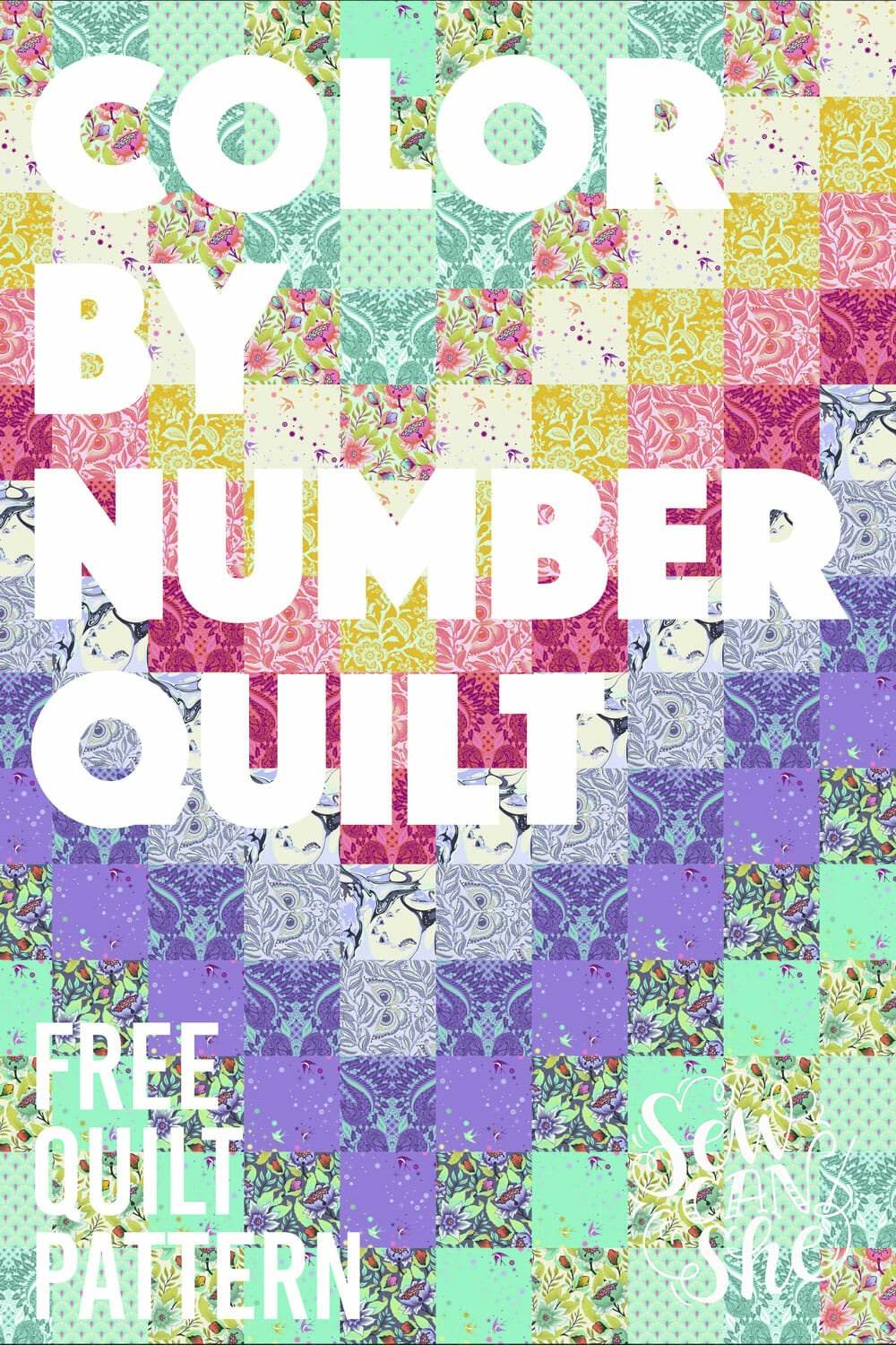 Sew A Color By Number Quilt Free Quilt Pattern With Printables 