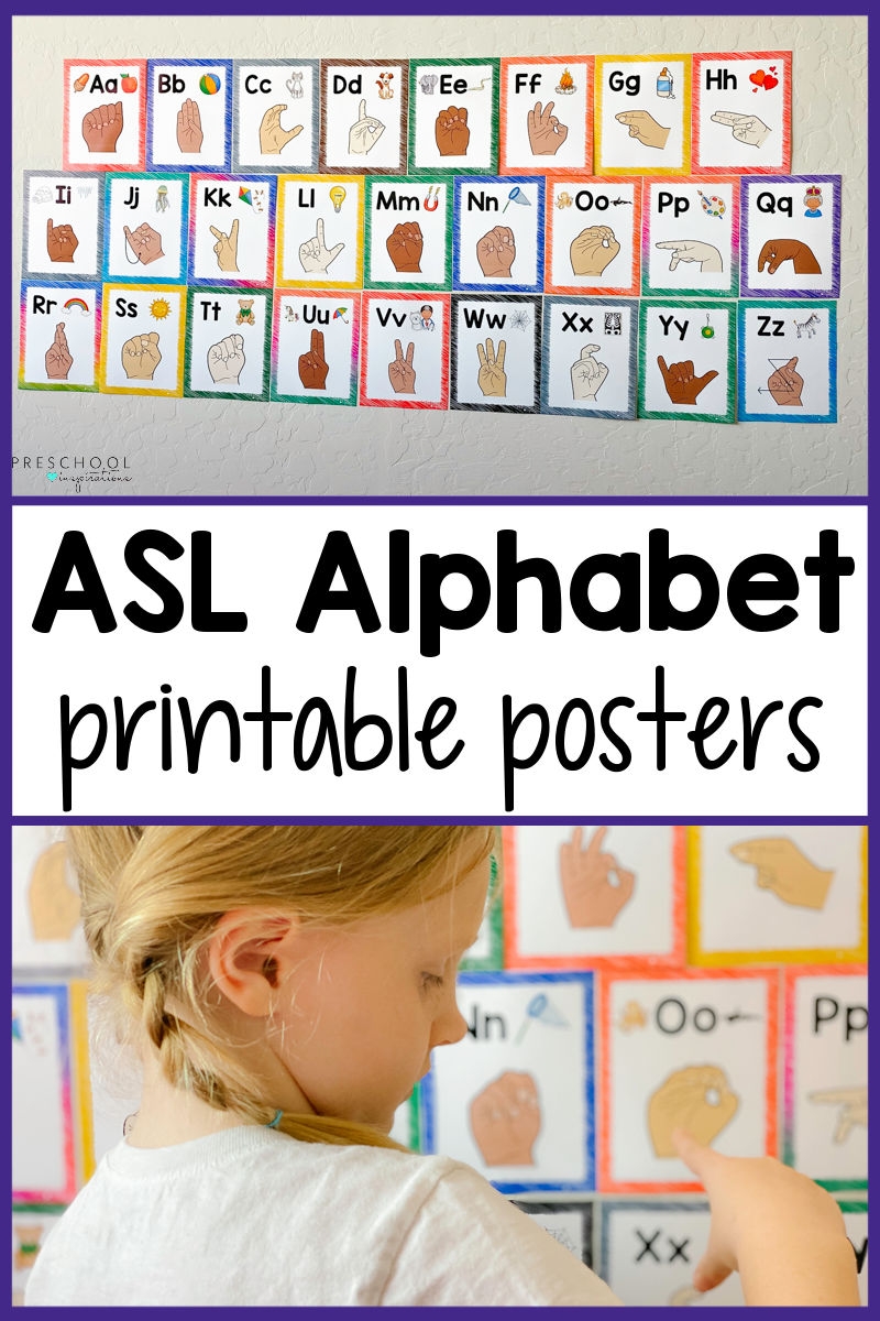 Sign Language Alphabet Printable Poster For Preschool And Kindergarten Preschool Inspirations Sign Language Alphabet Printable Poster For Preschool And Kindergarten Preschool Inspirations