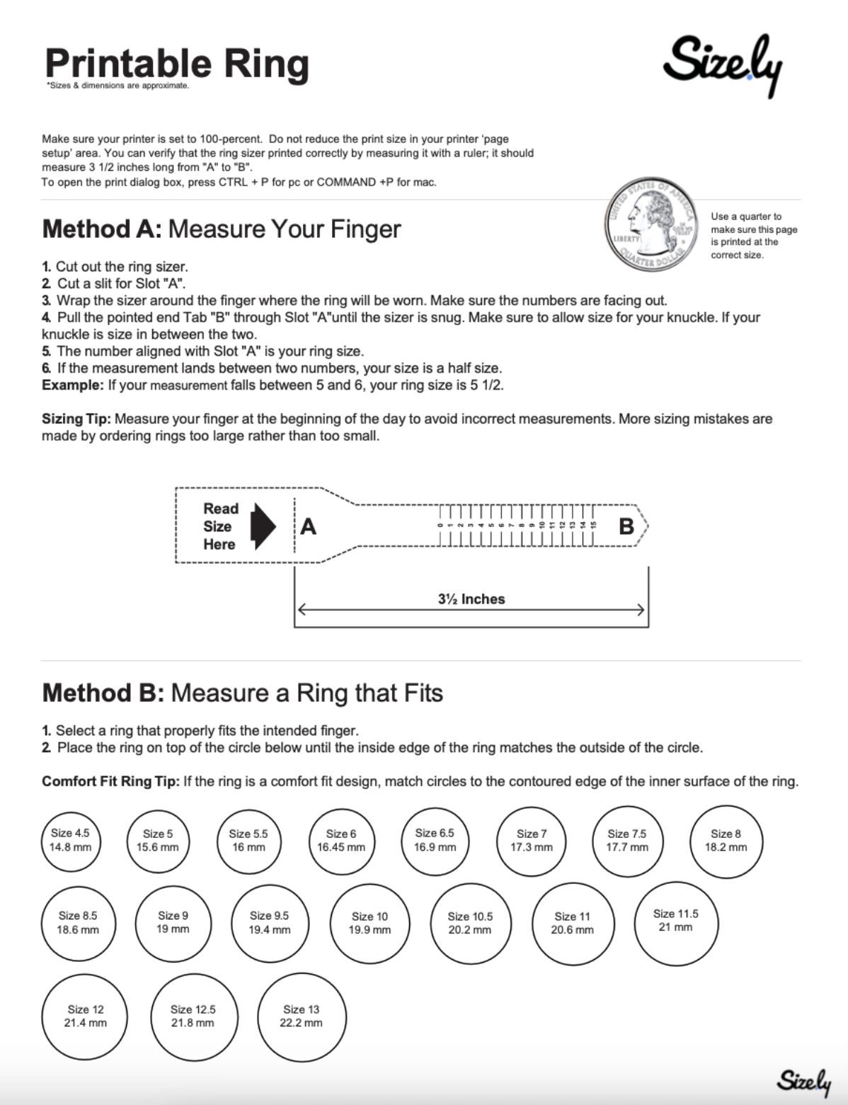 Sizing Chart Printable Mens Ring Sizer Printable Printable Male Ring Finger Size Chart Size Calculator Measure