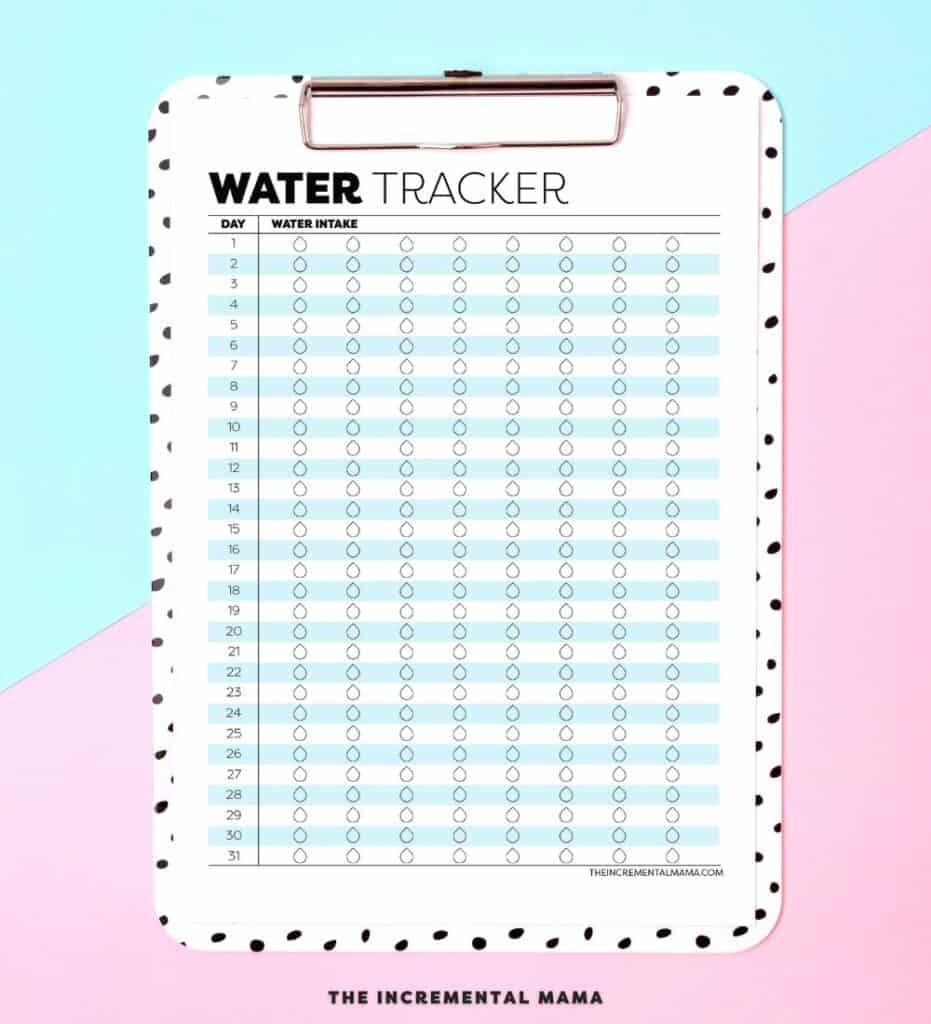 The Best 8 Free Monthly Water Tracker Printable PDFS