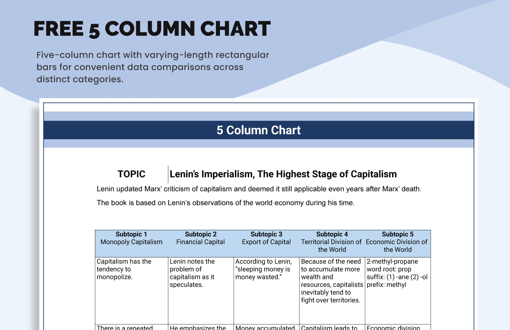 Three Column Chart In Excel Google Sheets Word Google Docs 