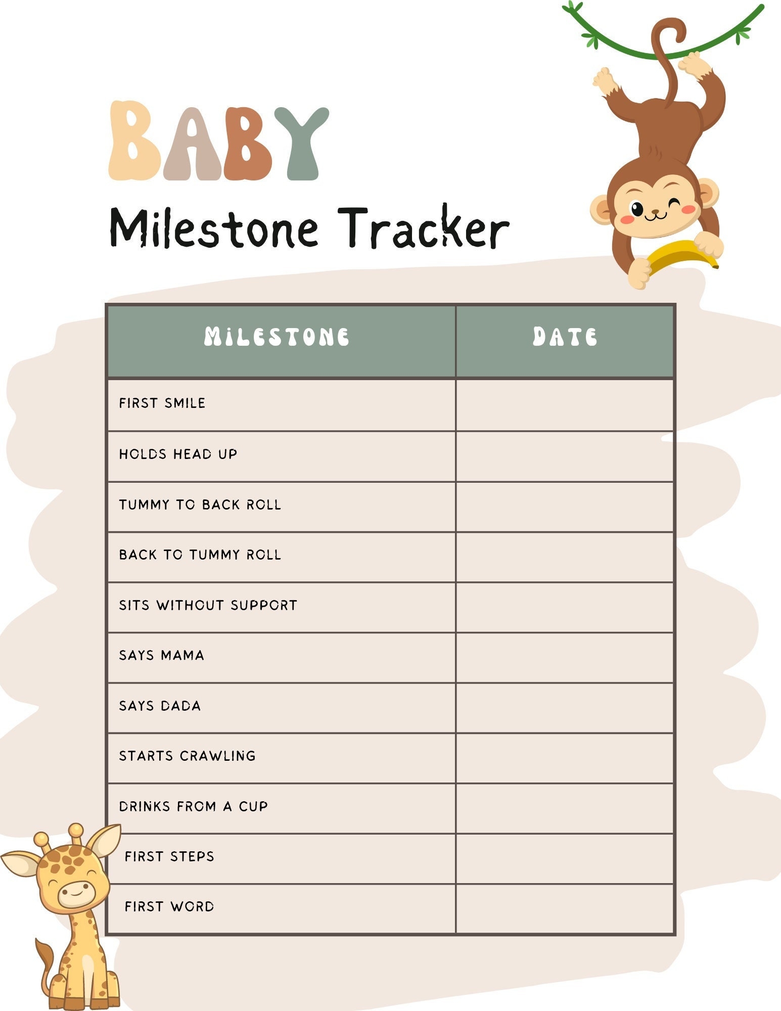 Top Milestone Tracker Baby Flash Sales