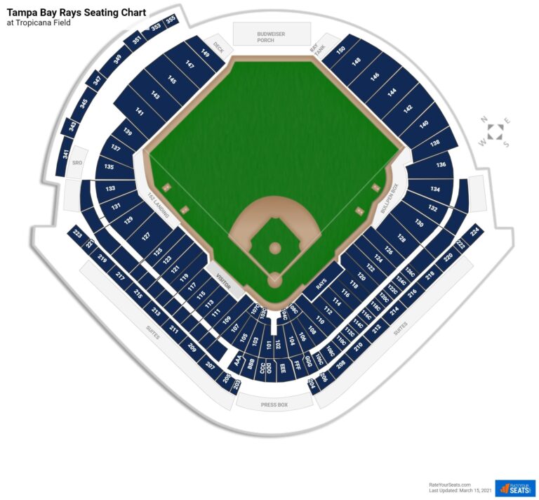 Tropicana Field Seating Charts RateYourSeats