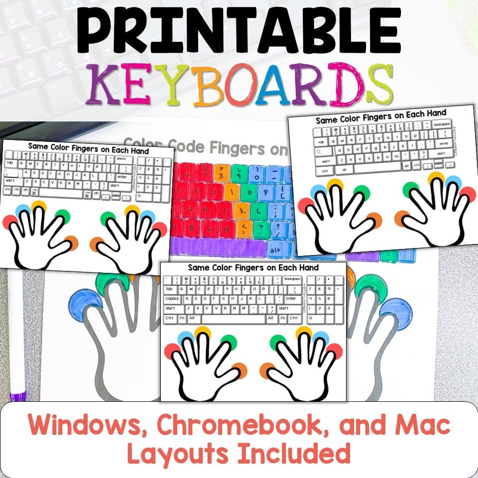 Typing Practice Printable Keyboard Pages 