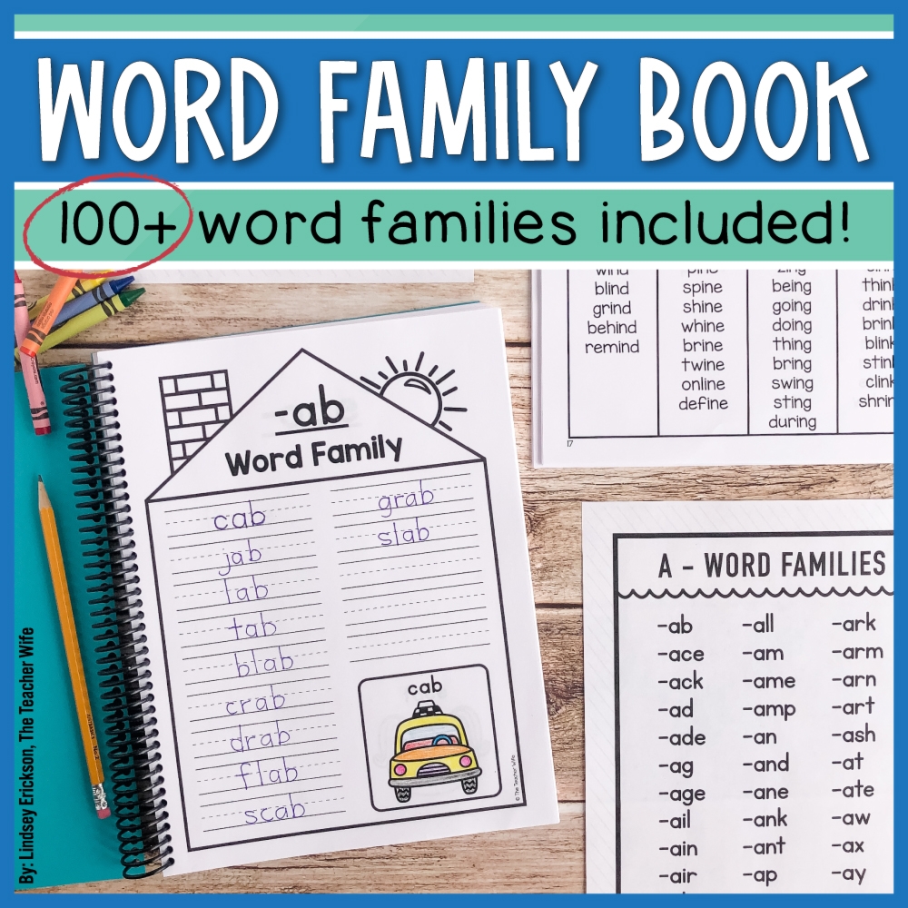 Word Family Printable Chart